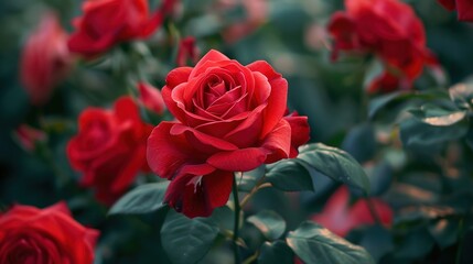 Fototapeta premium rose seamless pattern wallpaper