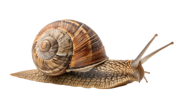 snail isolated on white background PNG.AI GENERATED