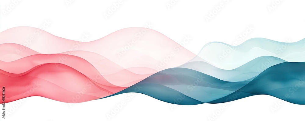 Poster watercolor abstract background concept. abstract flowing waves in soft colors, creating a soothing a