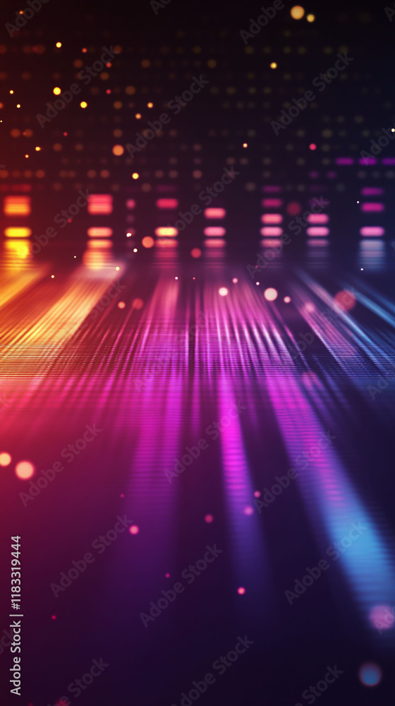 Aufkleber abstract blurred background for promotional material with hints of sound wave patterns.