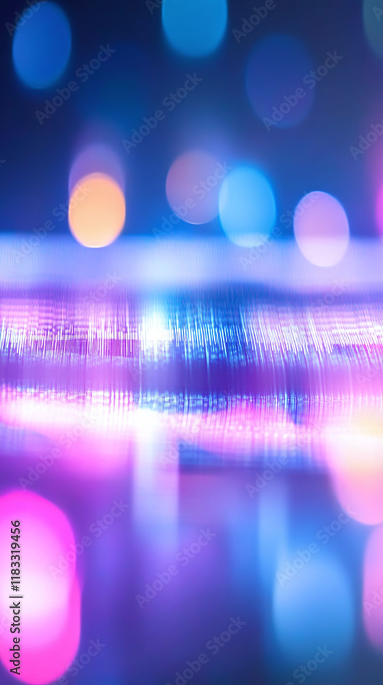 Aufkleber abstract blurred background for promotional material with hints of sound wave patterns.