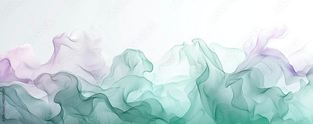 Poster watercolor abstract background concept. abstract flowing shapes in soft colors create a peaceful art