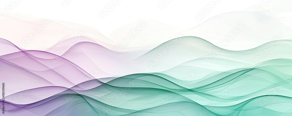 Poster watercolor abstract background concept. abstract waves in pastel colors create a serene and artistic