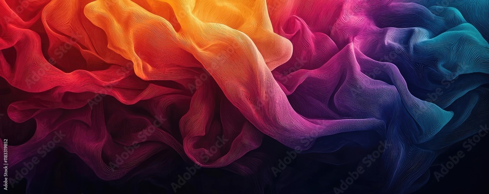 Aufkleber watercolor abstract background concept. vibrant abstract swirling colors create a dynamic and captiv