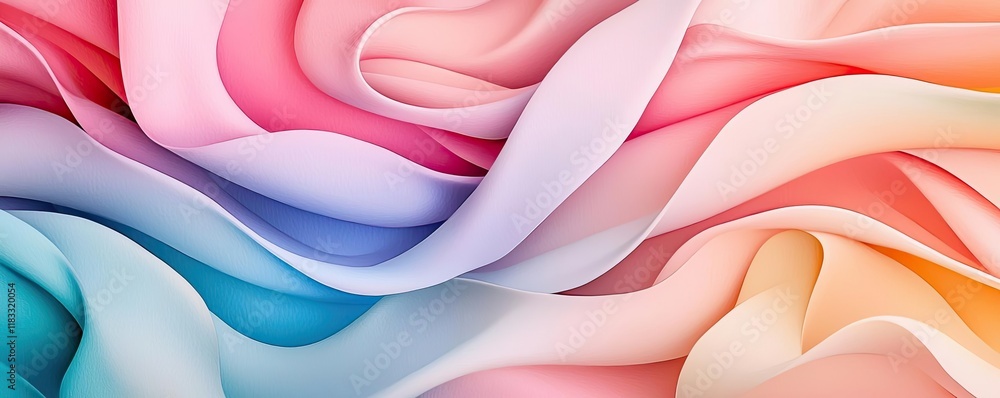 Poster watercolor abstract background concept. colorful flowing fabric texture background for creative proj