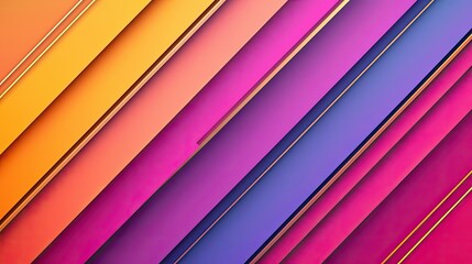 Obraz premium Layer abstract background idea. Vibrant abstract background with colorful diagonal stripes and smooth gradients.