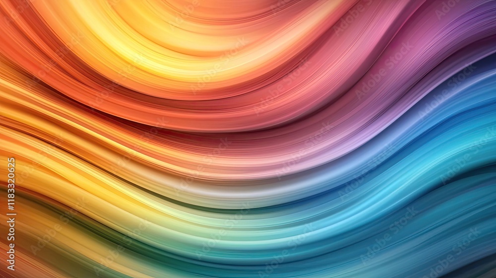 Poster layer abstract background idea. vibrant waves of color flowing together in a beautiful abstract desi