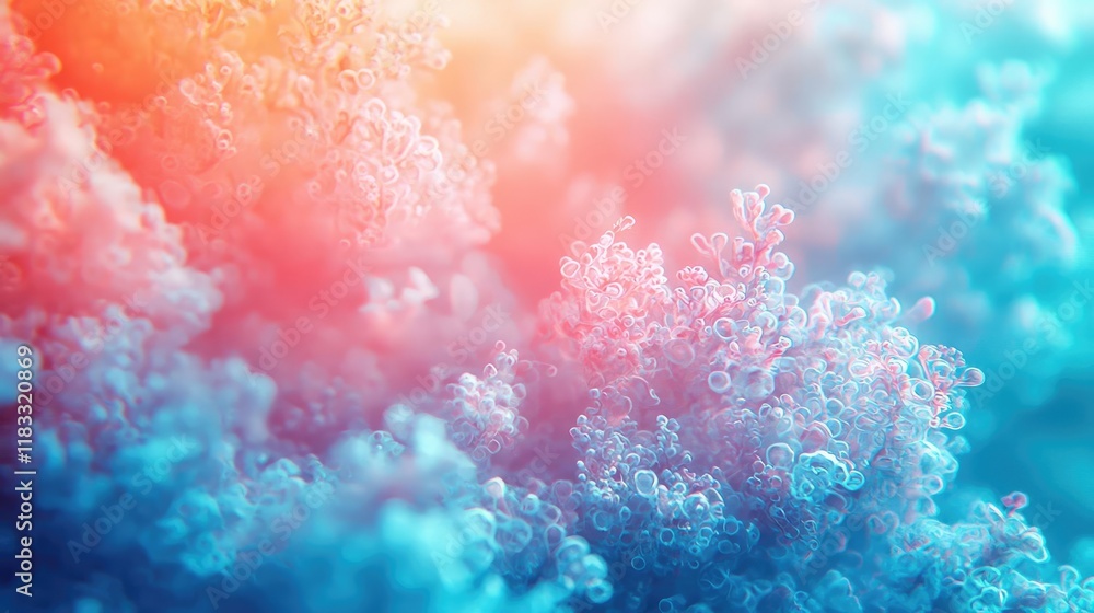 Poster layer abstract background idea. abstract colorful cloud formations with vibrant hues of pink and blu