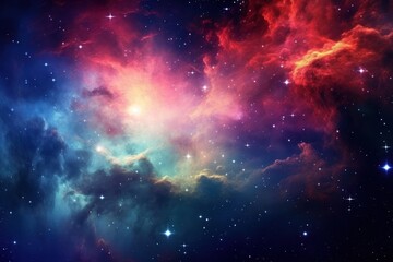 Fototapeta premium Colorful space astronomy universe nebula.