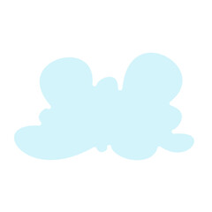 Cloud icon in flat color style