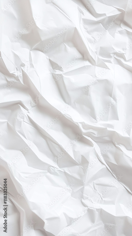 Poster crumpled paper texture used as a metaphor for refining business processes.
