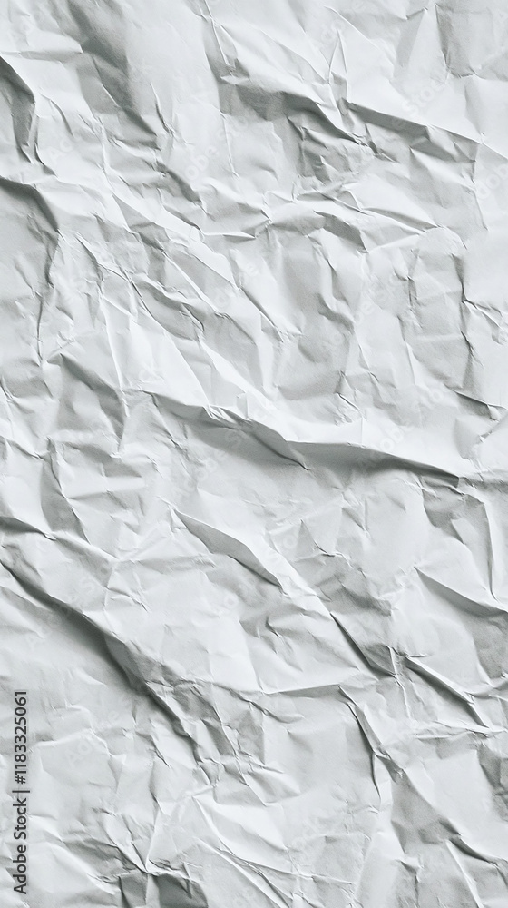 Poster crumpled paper texture used as a metaphor for refining business processes.