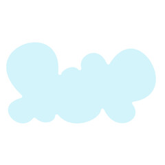 Cloud icon in flat color style
