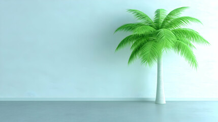 Obraz premium Cutout of a tropical palm tree