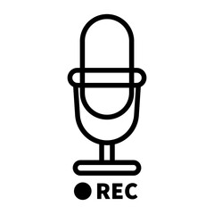 Recording microphone icon.
