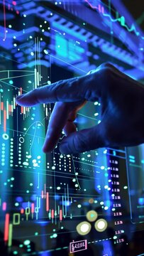 Exploring digital financial trends through interactive data visualization in a high-tech environment