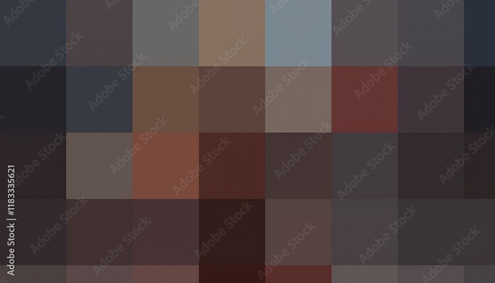 Poster abstract geometric pattern with muted color palette
