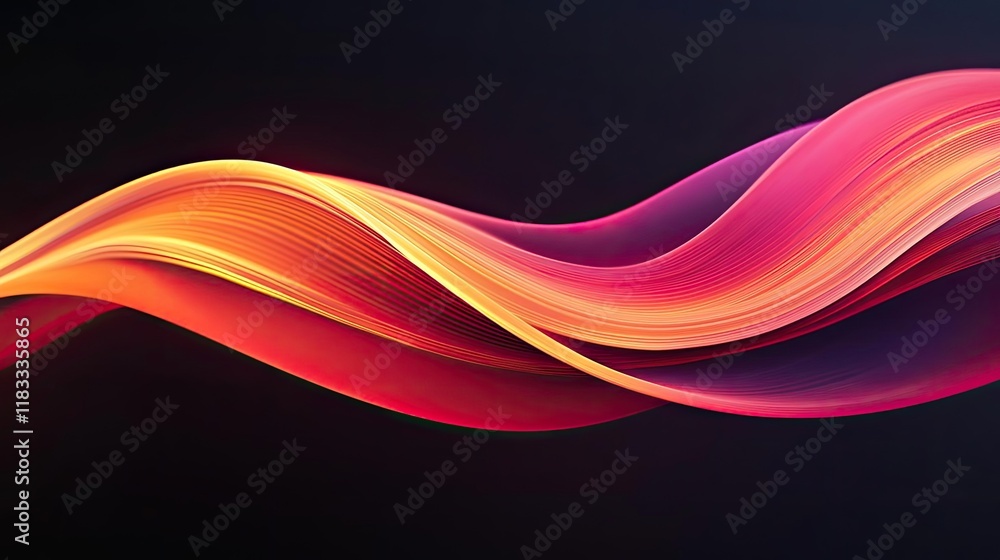 Poster fire abstract background concept. vibrant abstract wave design with flowing colors for creative proj