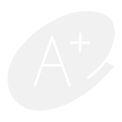 Fototapeta premium Grade icon in flat color style