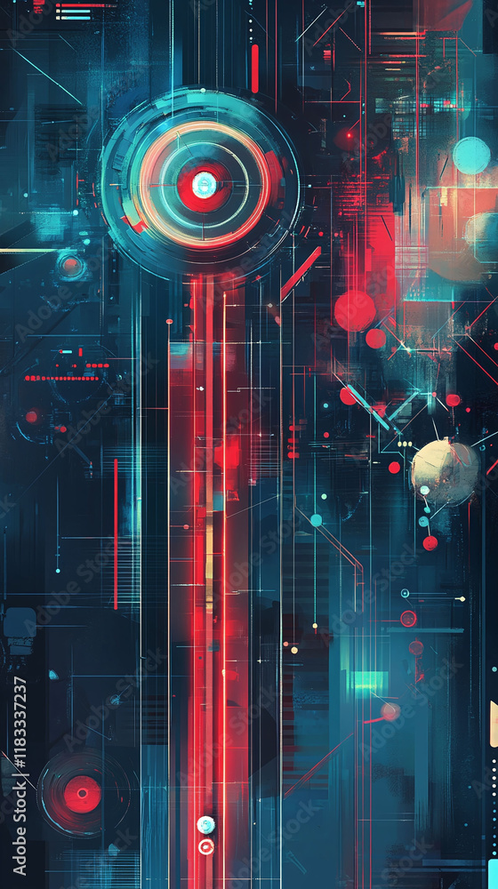 Poster stylized loading bar illustration symbolizing progress in a corporate project timeline.