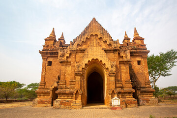 Ywa Haung Gyi Pagoda In Bagan, Myanmar. Bagan Is An Ancient City And A UNESCO World Heritage Site...