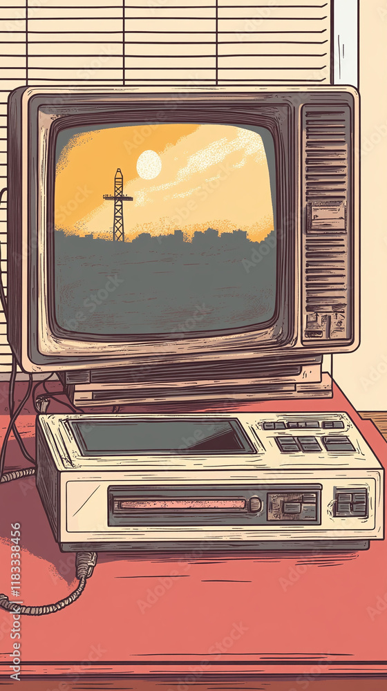 Poster yearbook-inspired retro graphics representing nostalgia and new collaborations in the digital age.