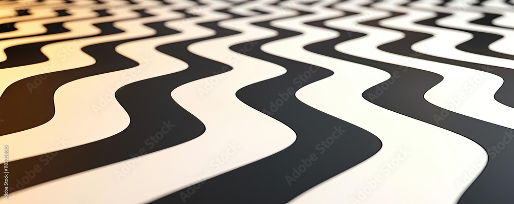 Poster floor abstract background idea. abstract wavy pattern in black and white creates a modern, stylish v
