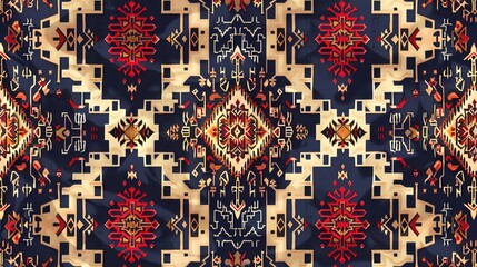 Turkish kilims pattern wallpaper
