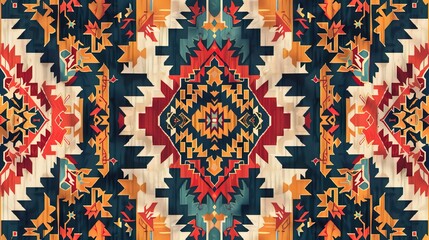 Turkish kilims pattern wallpaper