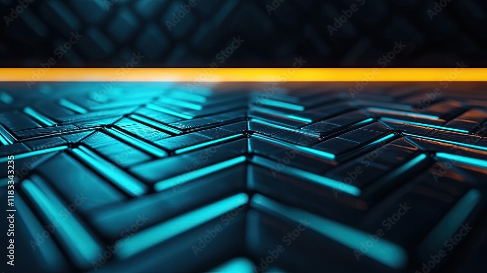 Poster floor abstract background idea. a close-up of textured surface with a futuristic glow and vibrant co