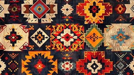 Turkish kilims pattern wallpaper