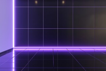 Futuristic blue abstract background with glowing lines and grid pattern, perfect for technology and digital design