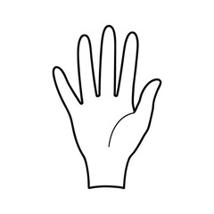 hand in a background