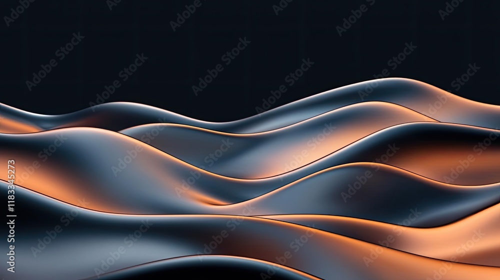 Poster floor abstract background idea. a stunning abstract view of flowing waves with elegant curves and wa