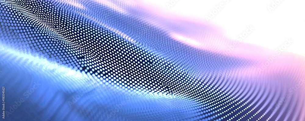Poster dots abstract background idea. abstract digital waves with smooth gradients in blue and purple hues.