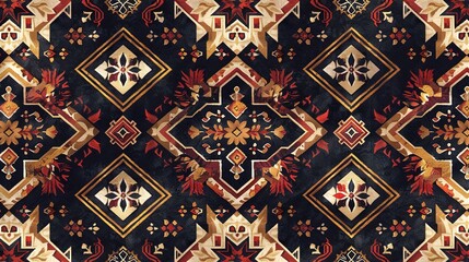 Turkish kilims pattern wallpaper