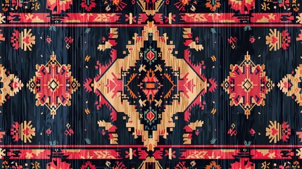 Turkish kilims pattern wallpaper
