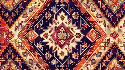 Turkish kilims pattern wallpaper