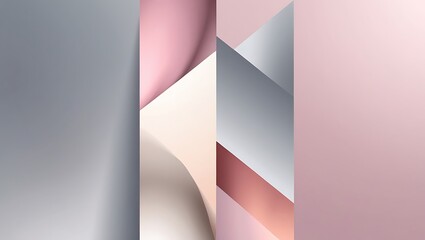Obraz premium Abstract Geometric Design in Soft Pastel Colors