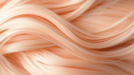 Synthetic extensions, fiery orange, arranged in a wavelike design with glowing neon accents