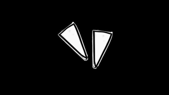 Handrawn Quotation Mark Emotion Loop Animation