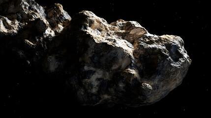 Fototapeta premium Asteroids in Space,3D illustration