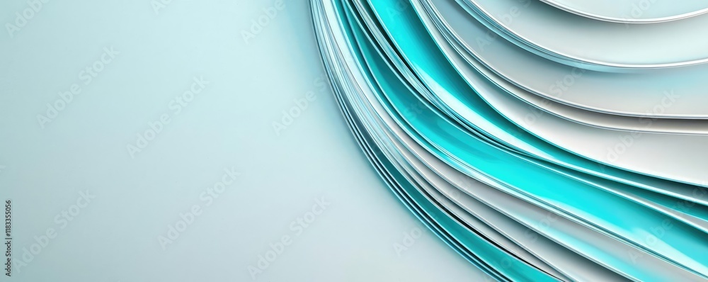 Poster floor abstract background idea. abstract design featuring smooth, flowing lines in shades of blue an