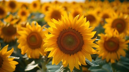 Obraz premium Detailed photos of sunflower flowers. Detailed 