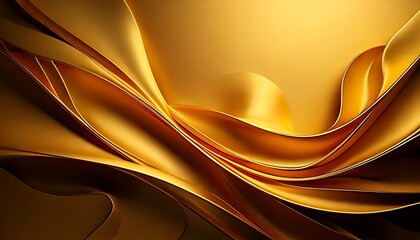 Obraz premium Golden, flowing fabric creates an abstract, elegant, and rich, dimensional background.