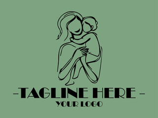 Mother embraces baby, displaying love and tenderness. Ideal for parenting magazines, greeting cards, familyfocused websites, and emotional health resources