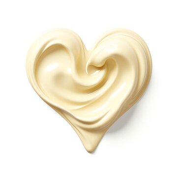 recommend clip art: Yellow heart shaped cream background texture smooth.