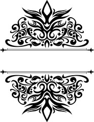 Decorative hand drawn classic vintage ornament Text Separator. Retro hand drawn text dividers victorian old frames. Text lines vintage border scribble dividing line elements doodle vector illustration