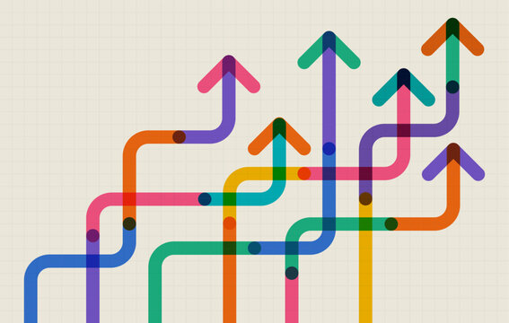 Abstract arrow direction. Business investment to success. financial data graph strategy. Technology background. High speed.
