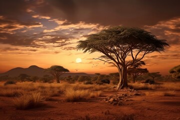 African Savannah Nature Landscape Outdoors